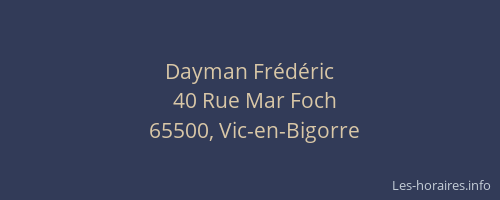 Dayman Frédéric