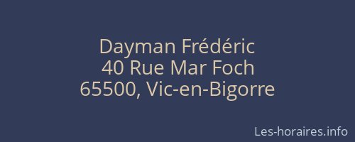 Dayman Frédéric