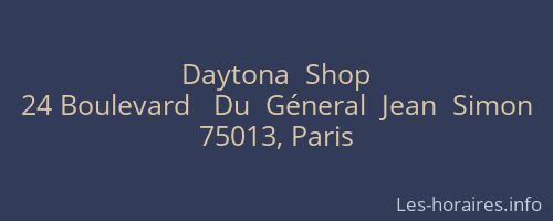Daytona  Shop