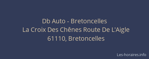 Db Auto - Bretoncelles