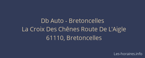 Db Auto - Bretoncelles