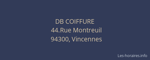 DB COIFFURE
