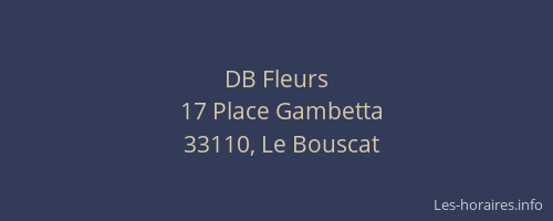 DB Fleurs