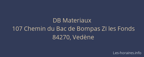 DB Materiaux