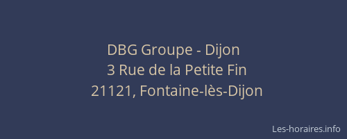 DBG Groupe - Dijon