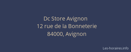 Dc Store Avignon