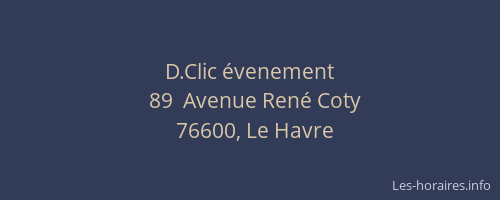 D.Clic évenement