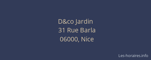 D&co Jardin