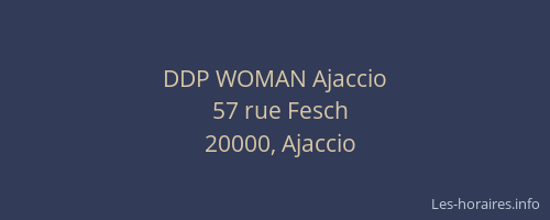 DDP WOMAN Ajaccio