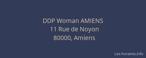 DDP Woman AMIENS