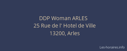 DDP Woman ARLES