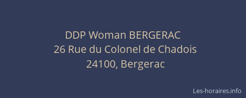 DDP Woman BERGERAC