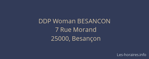 DDP Woman BESANCON