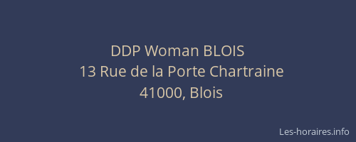 DDP Woman BLOIS