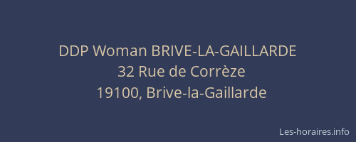 DDP Woman BRIVE-LA-GAILLARDE