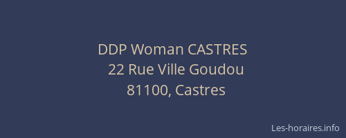 DDP Woman CASTRES