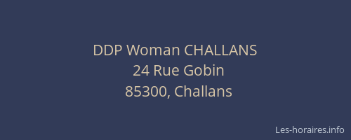 DDP Woman CHALLANS