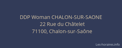 DDP Woman CHALON-SUR-SAONE