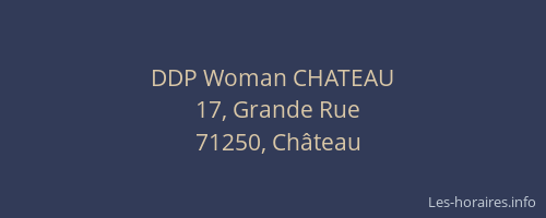 DDP Woman CHATEAU