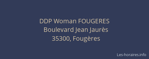 DDP Woman FOUGERES