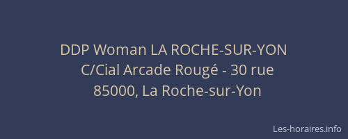 DDP Woman LA ROCHE-SUR-YON
