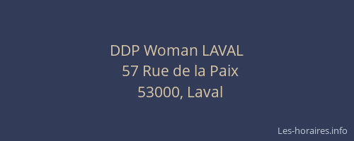 DDP Woman LAVAL