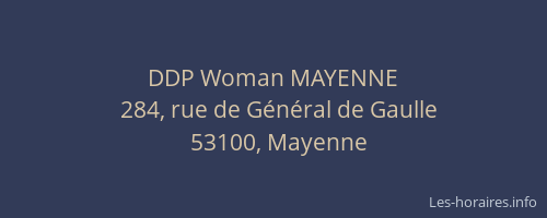 DDP Woman MAYENNE
