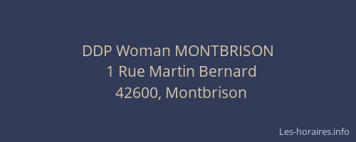 DDP Woman MONTBRISON