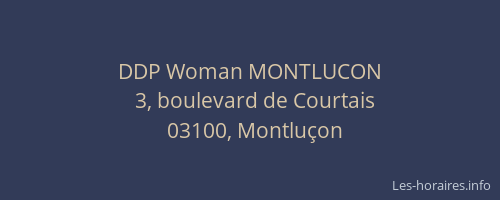 DDP Woman MONTLUCON