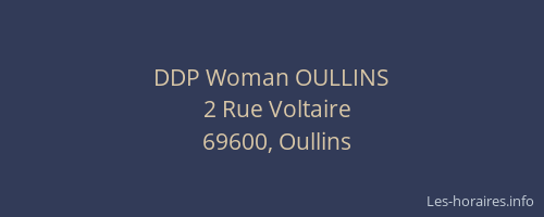 DDP Woman OULLINS