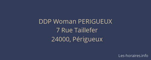 DDP Woman PERIGUEUX