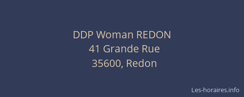 DDP Woman REDON