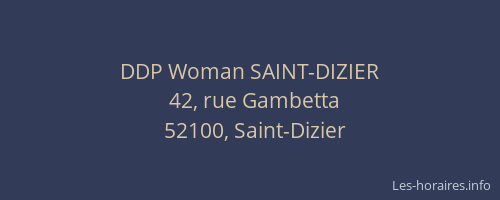 DDP Woman SAINT-DIZIER