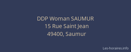 DDP Woman SAUMUR