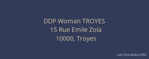 DDP Woman TROYES