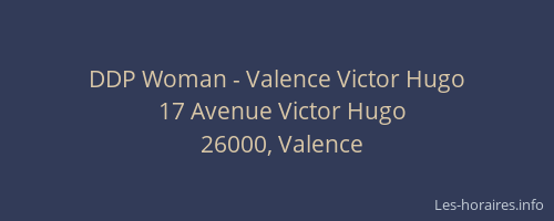 DDP Woman - Valence Victor Hugo
