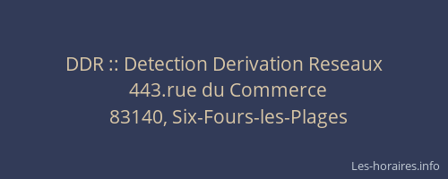 DDR :: Detection Derivation Reseaux