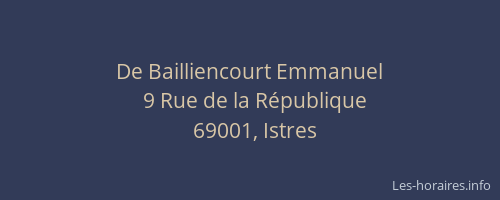 De Bailliencourt Emmanuel