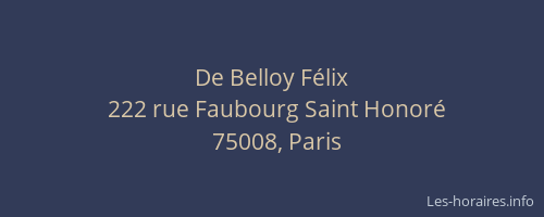 De Belloy Félix