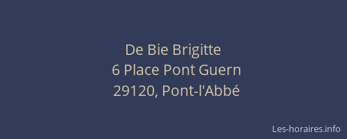 De Bie Brigitte