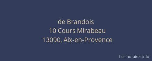 de Brandois