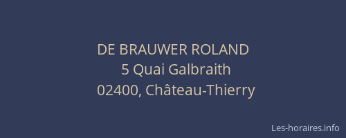 DE BRAUWER ROLAND