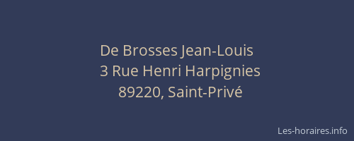De Brosses Jean-Louis