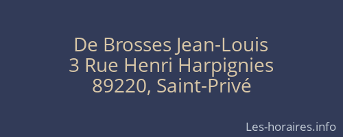 De Brosses Jean-Louis