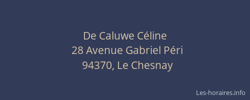 De Caluwe C&eacute;line