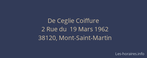 De Ceglie Coiffure