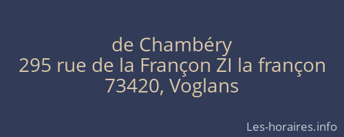 de Chambéry
