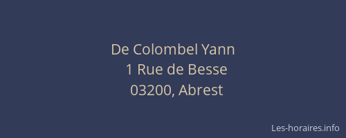De Colombel Yann