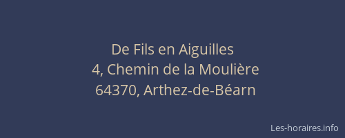 De Fils en Aiguilles