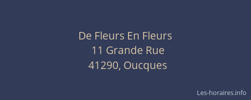 De Fleurs En Fleurs